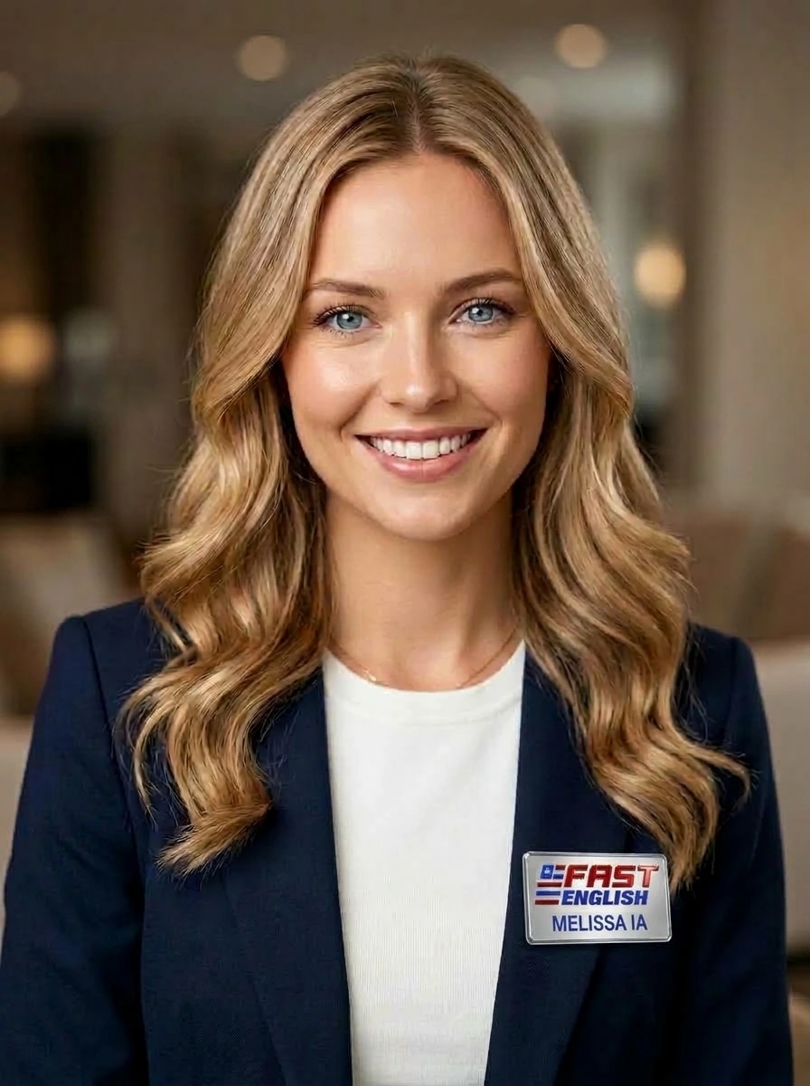 Melissa · Tutora IA 24/7 FAST ENGLISH Cali