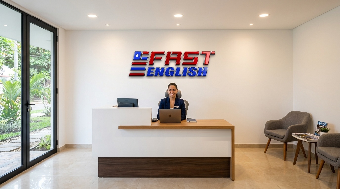 Recepción y bienvenida institucional de FAST ENGLISH en sede Prados del Norte Cali